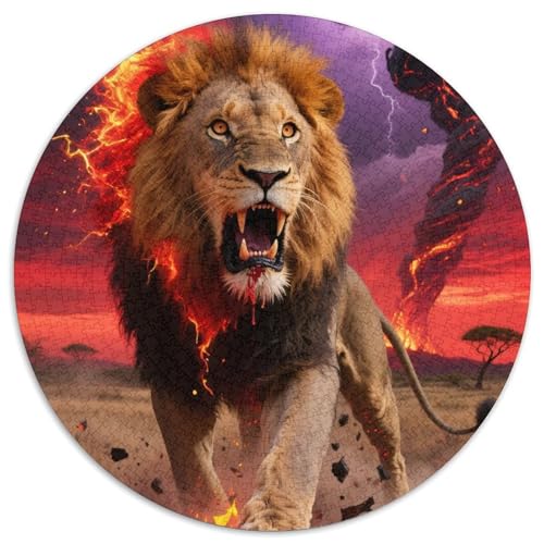 Löwen 1000 Piece Jigsaw Puzzle for Adults Challenging Game Stress Relief Puzzle Exercise The Memory of The Brain for Adults and Kids, Age 12 Years Up 1000pcs (67.5x67.5cm) von JOFHYYSIE