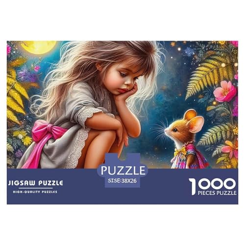 Mädchen Maus 1000 Teile Puzzle Für Erwachsene Bildungspiele Stressabbau-Puzzle Teamgeist Pflegen Für Erwachsene Und Kinder Ab 14 Jahren 38x26cm/1000pcs Mädchen Maus 1000 Teile Puzzle Für Erwachsene Bildungspiele Stressabbau-Puzzle Teamgeist Pflegen Für Erwachsene Und Kinder Ab 14 Jahren 38x26cm/1000pcs von JOFHYYSIE