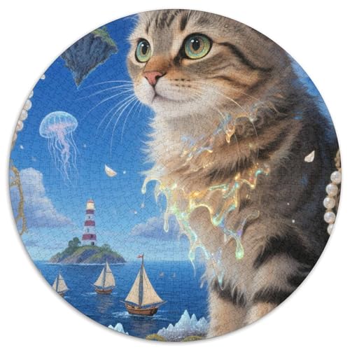 Manx 1000 Piece Jigsaw Puzzle for Adults Challenging Game Stress Relief Puzzle Exercise The Memory of The Brain for Adults and Kids, Age 12 Years Up 1000pcs (67.5x67.5cm) von JOFHYYSIE