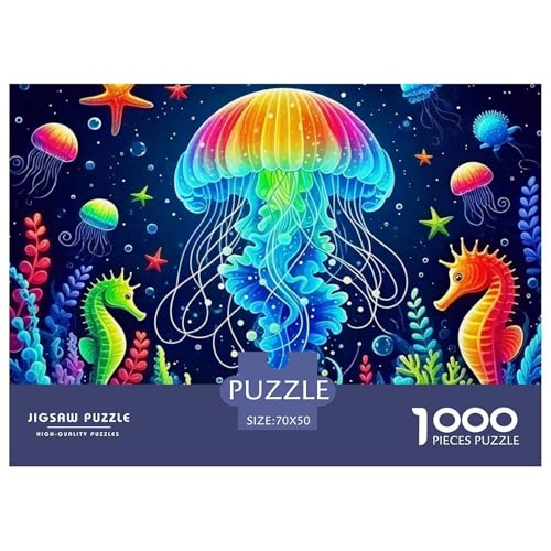 Medulen 1000 Teile Puzzle Für Erwachsene Bildungspiele Stressabbau-Puzzle Teamgeist Pflegen Für Die Ganze Familie, Geschenke Für Frauen, Geschenke Für Männer 70x50cm/1000pcs von JOFHYYSIE