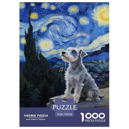Miniatur Schnauzer 1000 Teile Puzzle Für Erwachsene Herausforderndes Spiel Stressabbau-Puzzle Teamgeist Pflegen Für Erwachsene Geschenke 70x50cm/1000pcs Miniatur Schnauzer 1000 Teile Puzzle Für Erwachsene Herausforderndes Spiel Stressabbau-Puzzle Teamgeist Pflegen Für Erwachsene Geschenke 70x50cm/1000pcs von JOFHYYSIE