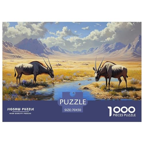 Mongolische Gazelle 1000 Piece Herbst Plateau Jigsaw Puzzle for Adults Family Challenge Toys Stress Relief Puzzle Exercise The Memory of The Brain for Men, Women, Elders, Seniors 70x50cm/1000pcs Mongolische Gazelle 1000 Piece Herbst Plateau Jigsaw Puzzle for Adults Family Challenge Toys Stress Relief Puzzle Exercise The Memory of The Brain for Men, Women, Elders, Seniors 70x50cm/1000pcs von JOFHYYSIE