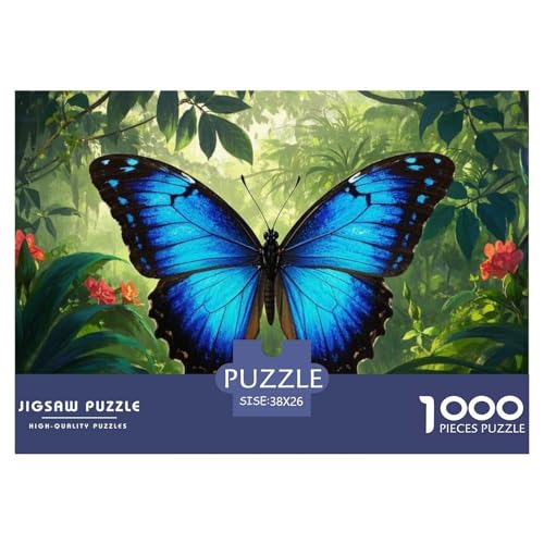 Morpho Schmetterling 1000 Pieces Jigsaw Puzzles for Adults Family Challenge Toys Stress Relieving Entertainment Exercise The Memory of The Brain for Adults and Kids, Age 12 Years Up 38x26cm/1000p Morpho Schmetterling 1000 Pieces Jigsaw Puzzles for Adults Family Challenge Toys Stress Relieving Entertainment Exercise The Memory of The Brain for Adults and Kids, Age 12 Years Up 38x26cm/1000p von JOFHYYSIE
