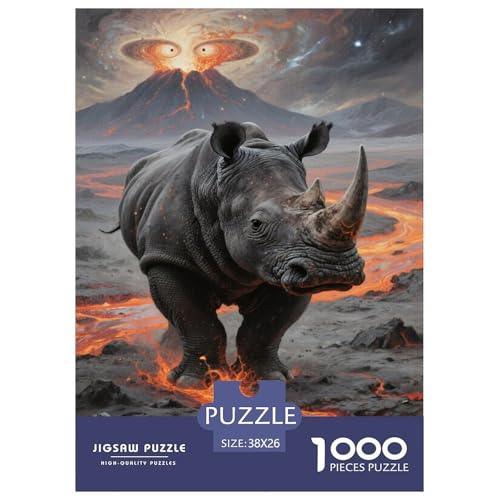 Nashörner 1000 Teile Puzzle Für Erwachsene Herausforderndes Spiel Stressabbau-Puzzle Teamgeist Pflegen Für Familien-DekoRatteionen 38x26cm/1000pcs Nashörner 1000 Teile Puzzle Für Erwachsene Herausforderndes Spiel Stressabbau-Puzzle Teamgeist Pflegen Für Familien-DekoRatteionen 38x26cm/1000pcs von JOFHYYSIE