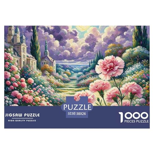 Nelken 1000 Pieces Jigsaw Puzzles for Adults Challenging Game Stress Relieving Entertainment Cultivate The Spirit of Teamwork for Adults and Kids, Age 12 Years Up 38x26cm/1000pcs von JOFHYYSIE