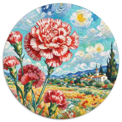 Nelken 1000 Pieces Jigsaw Puzzles for Adults Family Challenge Toys Stress Relieving Entertainment Cultivate The Spirit of Teamwork for Family Decorations 1000pcs (67.5x67.5cm) von JOFHYYSIE