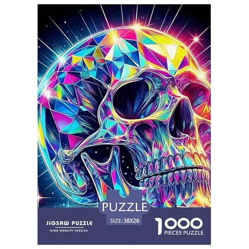 Neon Diamant Schädel 1000 Teile Puzzle Für Erwachsene Familien-Challenge-Spielzeuge Stressabbau-Puzzle Teamgeist Pflegen Für Familien-Dekorationen 38x26cm/1000pcs Neon Diamant Schädel 1000 Teile Puzzle Für Erwachsene Familien-Challenge-Spielzeuge Stressabbau-Puzzle Teamgeist Pflegen Für Familien-Dekorationen 38x26cm/1000pcs von JOFHYYSIE