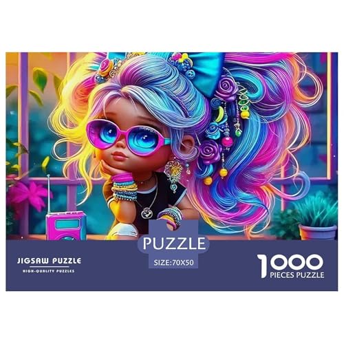 Neon Roller Mädchen 1000 Teile Puzzle Für Erwachsene Familien-Challenge-Spielzeuge Stressabbau-Puzzle Teamgeist Pflegen Für Männer, Frauen, Ältere 70x50cm/1000pcs Neon Roller Mädchen 1000 Teile Puzzle Für Erwachsene Familien-Challenge-Spielzeuge Stressabbau-Puzzle Teamgeist Pflegen Für Männer, Frauen, Ältere 70x50cm/1000pcs von JOFHYYSIE