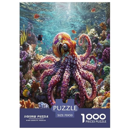 Octopus 1000 Teile Puzzle Für Erwachsene Familien-Challenge-Spielzeuge Stressabbau-Puzzle Teamgeist Pflegen Für Die Ganze Familie, Geschenke Für Frauen, Geschenke Für Männer 70x50cm/1000pcs Octopus 1000 Teile Puzzle Für Erwachsene Familien-Challenge-Spielzeuge Stressabbau-Puzzle Teamgeist Pflegen Für Die Ganze Familie, Geschenke Für Frauen, Geschenke Für Männer 70x50cm/1000pcs von JOFHYYSIE