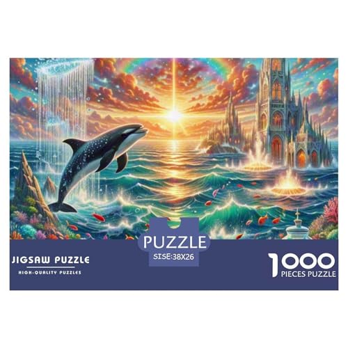Orca 1000 Pieces Jigsaw Puzzles for Adults Family Challenge Toys Stress Relieving Entertainment Cultivate The Spirit of Teamwork for Men, Women, Elders, Seniors 38x26cm/1000pcs Orca 1000 Pieces Jigsaw Puzzles for Adults Family Challenge Toys Stress Relieving Entertainment Cultivate The Spirit of Teamwork for Men, Women, Elders, Seniors 38x26cm/1000pcs von JOFHYYSIE