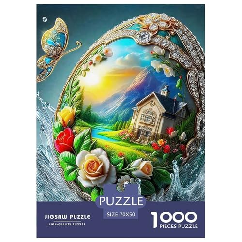 Ostern 1000 Teile Puzzle Für Erwachsene Familien-Challenge-Spielzeuge Stressabbau-Puzzle Gedächtnis des Gehirns Trainieren Für Männer, Frauen, Ältere 70x50cm/1000pcs Ostern 1000 Teile Puzzle Für Erwachsene Familien-Challenge-Spielzeuge Stressabbau-Puzzle Gedächtnis des Gehirns Trainieren Für Männer, Frauen, Ältere 70x50cm/1000pcs von JOFHYYSIE