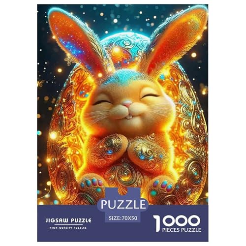 Ostern 1000 Teile Puzzle Für Erwachsene Herausforderndes Spiel Stressabbau-Puzzle Gedächtnis des Gehirns Trainieren Für Die Ganze Familie, Geschenke Für Frauen, Geschenke Für Männer 70x50cm/1000 von JOFHYYSIE