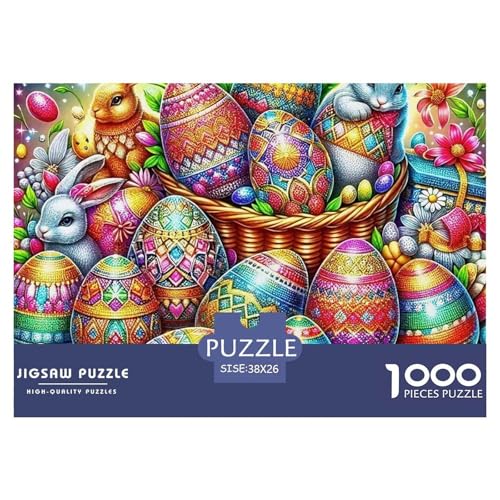 Ostern 1000 Teile Puzzle Für Erwachsene Herausforderndes Spiel Stressabbau-Puzzle Teamgeist Pflegen Für Familien-Dekorationen 38x26cm/1000pcs Ostern 1000 Teile Puzzle Für Erwachsene Herausforderndes Spiel Stressabbau-Puzzle Teamgeist Pflegen Für Familien-Dekorationen 38x26cm/1000pcs von JOFHYYSIE