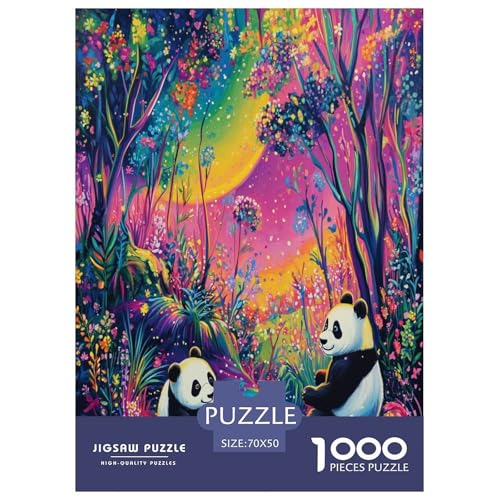 Panda 1000 Teile Puzzle Für Erwachsene Herausforderndes Spiel Stressabbau-Puzzle Gedächtnis des Gehirns Trainieren Für Die Ganze Familie, Geschenke Für Frauen, Geschenke Für Männer 70x50cm/1000p Panda 1000 Teile Puzzle Für Erwachsene Herausforderndes Spiel Stressabbau-Puzzle Gedächtnis des Gehirns Trainieren Für Die Ganze Familie, Geschenke Für Frauen, Geschenke Für Männer 70x50cm/1000p von JOFHYYSIE