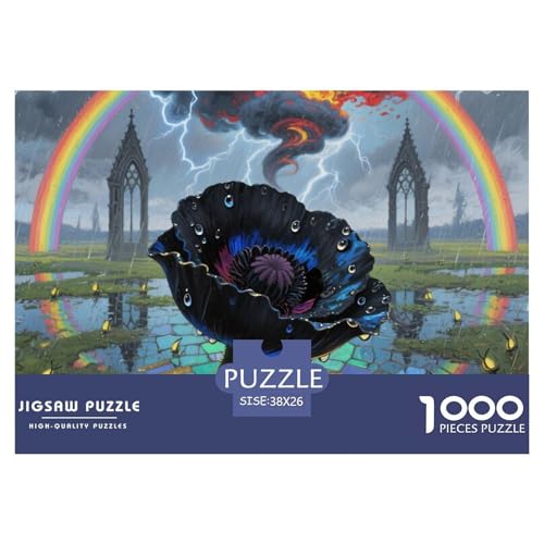 Papaver Rhoeas 1000 Pieces Jigsaw Puzzles for Adults Challenging Game Stress Relieving Entertainment Exercise The Memory of The Brain for Family DecoRatteteions 38x26cm/1000pcs von JOFHYYSIE