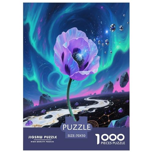 Papaver Rhoeas 1000 Teile Puzzle Für Erwachsene Herausforderndes Spiel Stresslindernde Unterhaltung Gedächtnis des Gehirns Trainieren Für Männer, Frauen, Ältere 70x50cm/1000pcs von JOFHYYSIE