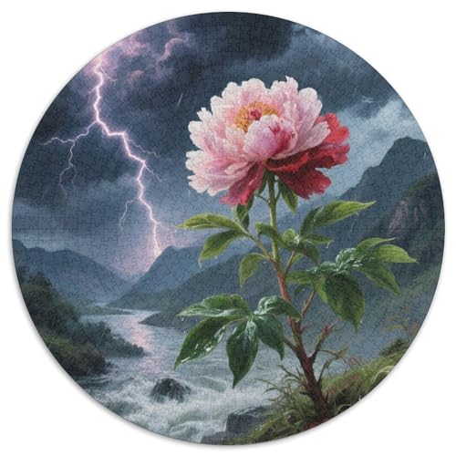 Peony 1000 Piece Jigsaw Puzzle for Adults EduKatzeional Games Stress Relief Puzzle Cultivate The Spirit of Teamwork for Men, Women, Elders, Seniors 1000pcs (67.5x67.5cm) von JOFHYYSIE