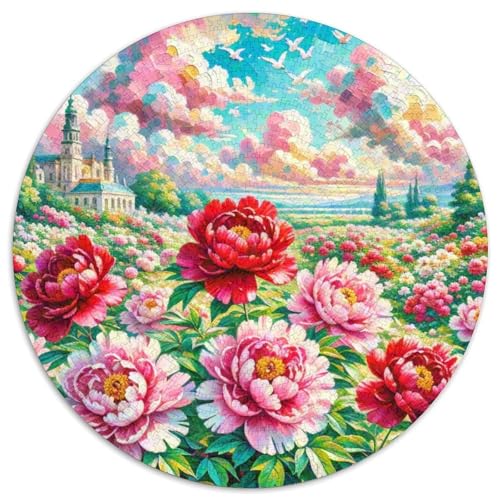 Peony 1000 Pieces Jigsaw Puzzles for Adults Family Challenge Toys Stress Relieving Entertainment Exercise The Memory of The Brain for Adults and Kids, Age 12 Years Up 1000pcs (67.5x67.5cm) von JOFHYYSIE