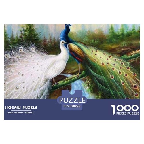 Pfauen 1000 Pieces Jigsaw Puzzles for Adults EduKatzeional Games Stress Relieving Entertainment Exercise The Memory of The Brain for Adults and Kids, Age 12 Years Up 38x26cm/1000pcs Pfauen 1000 Pieces Jigsaw Puzzles for Adults EduKatzeional Games Stress Relieving Entertainment Exercise The Memory of The Brain for Adults and Kids, Age 12 Years Up 38x26cm/1000pcs von JOFHYYSIE