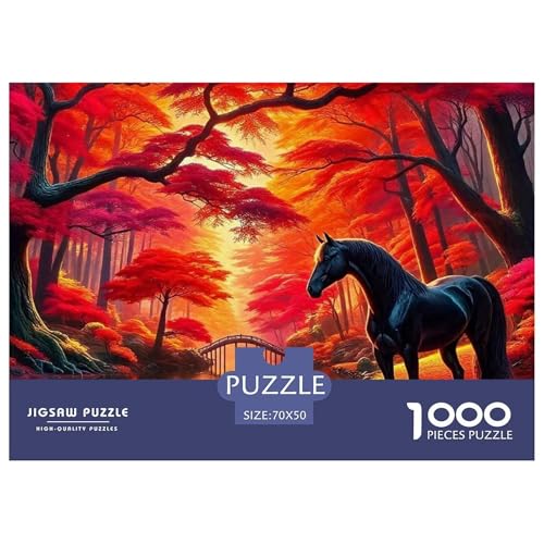 Pferd 1000 Teile Puzzle Für Erwachsene Bildungspiele Stressabbau-Puzzle Gedächtnis des Gehirns Trainieren Für Erwachsene Geschenke 70x50cm/1000pcs Pferd 1000 Teile Puzzle Für Erwachsene Bildungspiele Stressabbau-Puzzle Gedächtnis des Gehirns Trainieren Für Erwachsene Geschenke 70x50cm/1000pcs von JOFHYYSIE