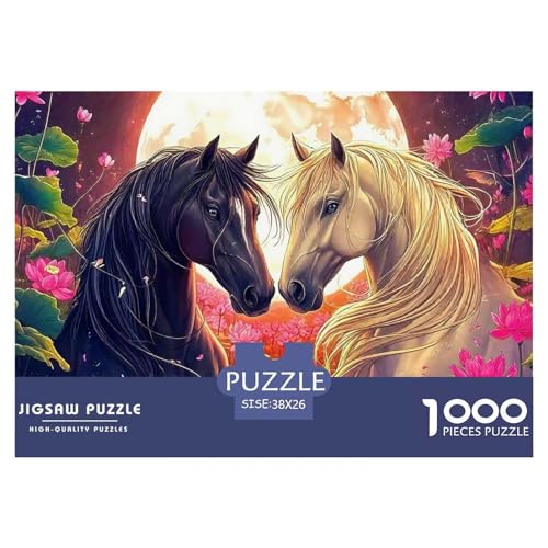 Pferd 1000 Teile Puzzle Für Erwachsene Bildungspiele Stressabbau-Puzzle Gedächtnis des Gehirns Trainieren Für Erwachsene Und Kinder Ab 14 Jahren 38x26cm/1000pcs Pferd 1000 Teile Puzzle Für Erwachsene Bildungspiele Stressabbau-Puzzle Gedächtnis des Gehirns Trainieren Für Erwachsene Und Kinder Ab 14 Jahren 38x26cm/1000pcs von JOFHYYSIE