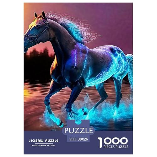 Pferd 1000 Teile Puzzle Für Erwachsene Bildungspiele Stressabbau-Puzzle Gedächtnis des Gehirns Trainieren Für Erwachsene Und Kinder Ab 14 Jahren 38x26cm/1000pcs Pferd 1000 Teile Puzzle Für Erwachsene Bildungspiele Stressabbau-Puzzle Gedächtnis des Gehirns Trainieren Für Erwachsene Und Kinder Ab 14 Jahren 38x26cm/1000pcs von JOFHYYSIE