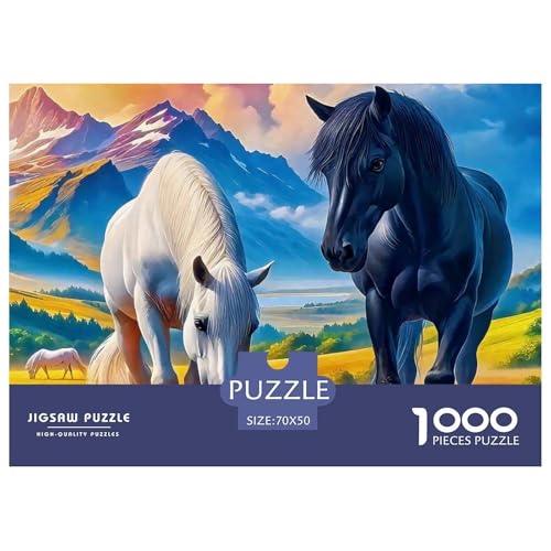 Pferd 1000 Teile Puzzle Für Erwachsene Bildungspiele Stresslindernde Unterhaltung Teamgeist Pflegen Für Erwachsene Und Kinder Ab 14 Jahren 70x50cm/1000pcs Pferd 1000 Teile Puzzle Für Erwachsene Bildungspiele Stresslindernde Unterhaltung Teamgeist Pflegen Für Erwachsene Und Kinder Ab 14 Jahren 70x50cm/1000pcs von JOFHYYSIE
