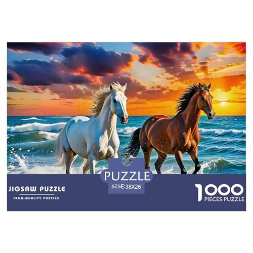 Pferd 1000 Teile Puzzle Für Erwachsene Familien-Challenge-Spielzeuge Stressabbau-Puzzle Gedächtnis des Gehirns Trainieren Für Die Ganze Familie, Geschenke Für Frauen, Geschenke Für Männer 38x26cm/100 Pferd 1000 Teile Puzzle Für Erwachsene Familien-Challenge-Spielzeuge Stressabbau-Puzzle Gedächtnis des Gehirns Trainieren Für Die Ganze Familie, Geschenke Für Frauen, Geschenke Für Männer 38x26cm/100 von JOFHYYSIE