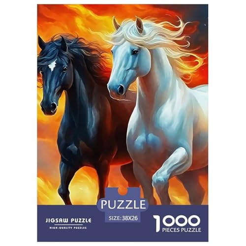 Pferd 1000 Teile Puzzle Für Erwachsene Familien-Challenge-Spielzeuge Stresslindernde Unterhaltung Gedächtnis des Gehirns Trainieren Für Erwachsene Und Kinder Ab 14 Jahren 38x26cm/1000pcs Pferd 1000 Teile Puzzle Für Erwachsene Familien-Challenge-Spielzeuge Stresslindernde Unterhaltung Gedächtnis des Gehirns Trainieren Für Erwachsene Und Kinder Ab 14 Jahren 38x26cm/1000pcs von JOFHYYSIE