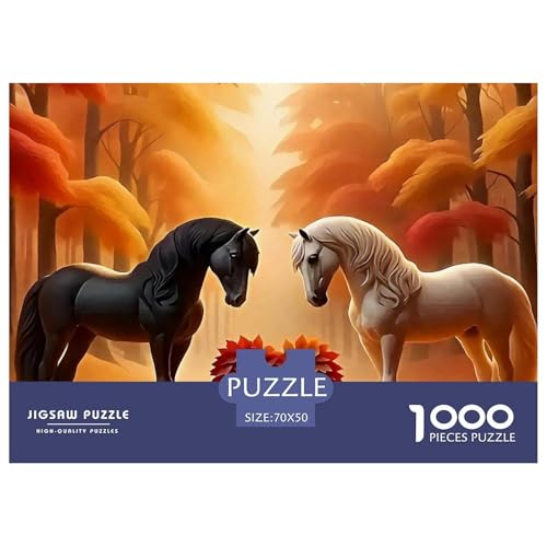 Pferd 1000 Teile Puzzle Für Erwachsene Familien-Challenge-Spielzeuge Stresslindernde Unterhaltung Teamgeist Pflegen Für Familien-Dekorationen 70x50cm/1000pcs Pferd 1000 Teile Puzzle Für Erwachsene Familien-Challenge-Spielzeuge Stresslindernde Unterhaltung Teamgeist Pflegen Für Familien-Dekorationen 70x50cm/1000pcs von JOFHYYSIE