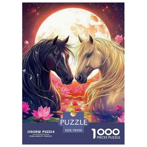Pferd 1000 Teile Puzzle Für Erwachsene Familien-Challenge-Spielzeuge Stresslindernde Unterhaltung Teamgeist Pflegen Für Familien-Dekorationen 70x50cm/1000pcs Pferd 1000 Teile Puzzle Für Erwachsene Familien-Challenge-Spielzeuge Stresslindernde Unterhaltung Teamgeist Pflegen Für Familien-Dekorationen 70x50cm/1000pcs von JOFHYYSIE