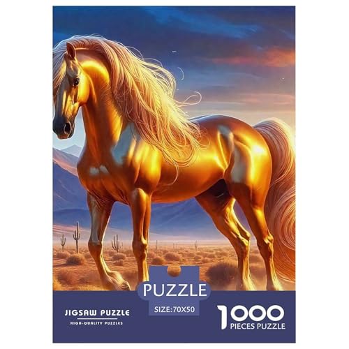 Pferd 1000 Teile Puzzle Für Erwachsene Herausforderndes Spiel Stresslindernde Unterhaltung Gedächtnis des Gehirns Trainieren Für Männer, Frauen, Ältere 70x50cm/1000pcs Pferd 1000 Teile Puzzle Für Erwachsene Herausforderndes Spiel Stresslindernde Unterhaltung Gedächtnis des Gehirns Trainieren Für Männer, Frauen, Ältere 70x50cm/1000pcs von JOFHYYSIE