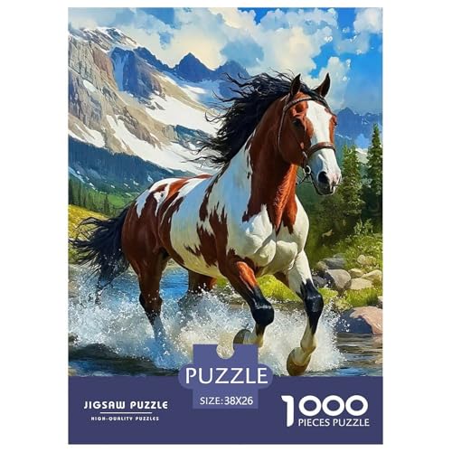Pferd 1000 Teile Puzzle Für Erwachsene Herausforderndes Spiel Stresslindernde Unterhaltung Teamgeist Pflegen Für Die Ganze Familie, Geschenke Für Frauen, Geschenke Für Männer 38x26cm/1000pcs Pferd 1000 Teile Puzzle Für Erwachsene Herausforderndes Spiel Stresslindernde Unterhaltung Teamgeist Pflegen Für Die Ganze Familie, Geschenke Für Frauen, Geschenke Für Männer 38x26cm/1000pcs von JOFHYYSIE