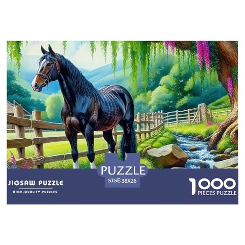 Pferd 1000 Teile Puzzle Für Erwachsene Herausforderndes Spiel Stresslindernde Unterhaltung Teamgeist Pflegen Für Erwachsene Und Kinder Ab 14 Jahren 38x26cm/1000pcs Pferd 1000 Teile Puzzle Für Erwachsene Herausforderndes Spiel Stresslindernde Unterhaltung Teamgeist Pflegen Für Erwachsene Und Kinder Ab 14 Jahren 38x26cm/1000pcs von JOFHYYSIE