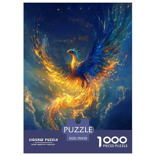 Phoenix 1000 Teile Puzzle Für Erwachsene Familien-Challenge-Spielzeuge Stressabbau-Puzzle Gedächtnis des Gehirns Trainieren Für Erwachsene Geschenke 70x50cm/1000pcs von JOFHYYSIE