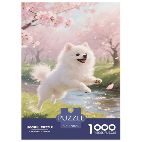 Pommern 1000 Teile Puzzle Für Erwachsene Bildungspiele Stressabbau-Puzzle Gedächtnis des Gehirns Trainieren Für Erwachsene Geschenke 70x50cm/1000pcs von JOFHYYSIE