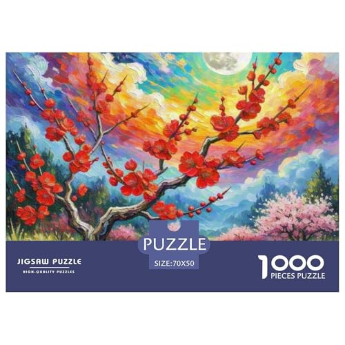 Prickly Pflaume 1000 Pieces Jigsaw Puzzles for Adults Family Challenge Toys Stress Relieving Entertainment Cultivate The Spirit of Teamwork for Men, Women, Elders, Seniors 70x50cm/1000pcs Prickly Pflaume 1000 Pieces Jigsaw Puzzles for Adults Family Challenge Toys Stress Relieving Entertainment Cultivate The Spirit of Teamwork for Men, Women, Elders, Seniors 70x50cm/1000pcs von JOFHYYSIE