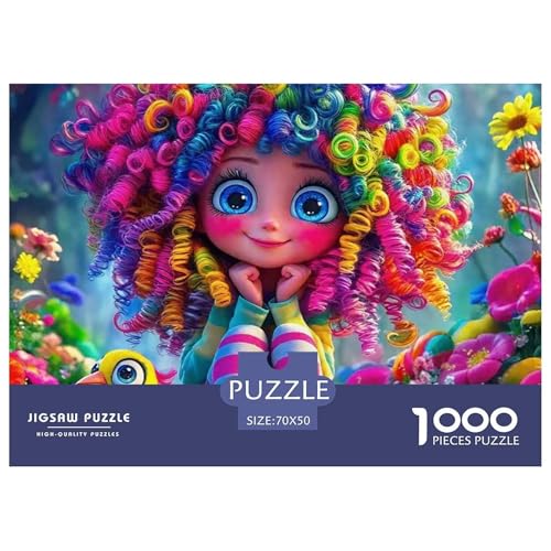 Regenbogen Haar Mädchen 1000 Teile Puzzle Für Erwachsene Herausforderndes Spiel Stressabbau-Puzzle Teamgeist Pflegen Für Erwachsene Geschenke 70x50cm/1000pcs Regenbogen Haar Mädchen 1000 Teile Puzzle Für Erwachsene Herausforderndes Spiel Stressabbau-Puzzle Teamgeist Pflegen Für Erwachsene Geschenke 70x50cm/1000pcs von JOFHYYSIE