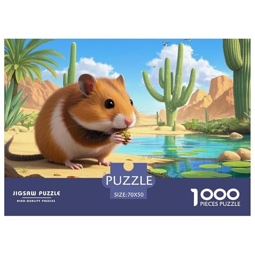 Roborovski Zwerg Hamster 1000 Pieces Jigsaw Puzzles for Adults EduKatzeional Games Stress Relieving Entertainment Exercise The Memory of The Brain for Adults and Kids, Age 12 Years Up 70x50cm/100 Roborovski Zwerg Hamster 1000 Pieces Jigsaw Puzzles for Adults EduKatzeional Games Stress Relieving Entertainment Exercise The Memory of The Brain for Adults and Kids, Age 12 Years Up 70x50cm/100 von JOFHYYSIE