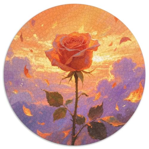Rose 1000 Piece Jigsaw Puzzle for Adults Challenging Game Stress Relief Puzzle Exercise The Memory of The Brain for Men, Women, Elders, Seniors 1000pcs (67.5x67.5cm) von JOFHYYSIE