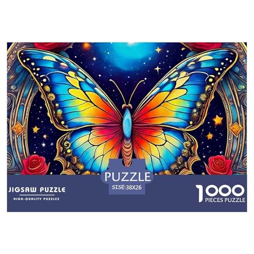 Rose 1000 Teile Puzzle Für Erwachsene Bildungspiele Stresslindernde Unterhaltung Gedächtnis des Gehirns Trainieren Für Erwachsene Und Kinder Ab 14 Jahren 38x26cm/1000pcs von JOFHYYSIE