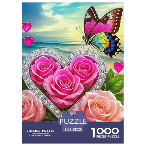 Rose 1000 Teile Puzzle Für Erwachsene Bildungspiele Stresslindernde Unterhaltung Gedächtnis des Gehirns Trainieren Für Erwachsene Und Kinder Ab 14 Jahren 38x26cm/1000pcs Rose 1000 Teile Puzzle Für Erwachsene Bildungspiele Stresslindernde Unterhaltung Gedächtnis des Gehirns Trainieren Für Erwachsene Und Kinder Ab 14 Jahren 38x26cm/1000pcs von JOFHYYSIE
