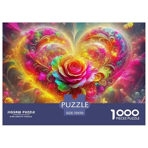 Rose 1000 Teile Puzzle Für Erwachsene Familien-Challenge-Spielzeuge Stressabbau-Puzzle Gedächtnis des Gehirns Trainieren Für Männer, Frauen, Ältere 70x50cm/1000pcs Rose 1000 Teile Puzzle Für Erwachsene Familien-Challenge-Spielzeuge Stressabbau-Puzzle Gedächtnis des Gehirns Trainieren Für Männer, Frauen, Ältere 70x50cm/1000pcs von JOFHYYSIE