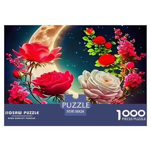 Rose 1000 Teile Puzzle Für Erwachsene Familien-Challenge-Spielzeuge Stresslindernde Unterhaltung Teamgeist Pflegen Für Familien-Dekorationen 38x26cm/1000pcs Rose 1000 Teile Puzzle Für Erwachsene Familien-Challenge-Spielzeuge Stresslindernde Unterhaltung Teamgeist Pflegen Für Familien-Dekorationen 38x26cm/1000pcs von JOFHYYSIE