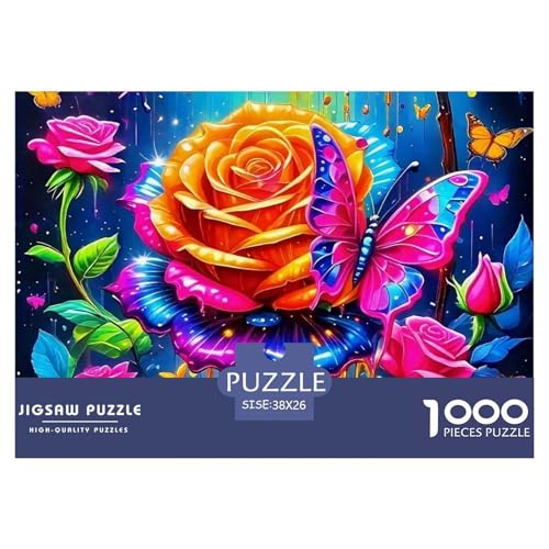 Rose 1000 Teile Puzzle Für Erwachsene Familien-Challenge-Spielzeuge Stresslindernde Unterhaltung Teamgeist Pflegen Für Männer, Frauen, Ältere 38x26cm/1000pcs Rose 1000 Teile Puzzle Für Erwachsene Familien-Challenge-Spielzeuge Stresslindernde Unterhaltung Teamgeist Pflegen Für Männer, Frauen, Ältere 38x26cm/1000pcs von JOFHYYSIE