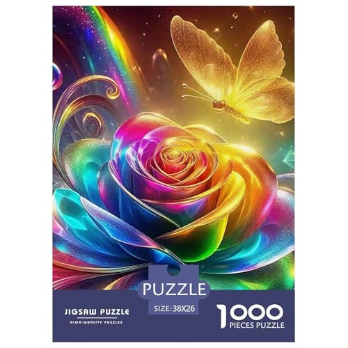 Rose 1000 Teile Puzzle Für Erwachsene Familien-Challenge-Spielzeuge Stresslindernde Unterhaltung Teamgeist Pflegen Für Männer, Frauen, Ältere 38x26cm/1000pcs Rose 1000 Teile Puzzle Für Erwachsene Familien-Challenge-Spielzeuge Stresslindernde Unterhaltung Teamgeist Pflegen Für Männer, Frauen, Ältere 38x26cm/1000pcs von JOFHYYSIE