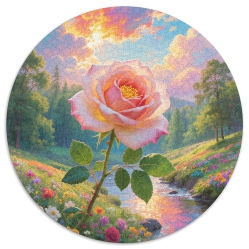 Rose 1000 Teile Puzzle Für Erwachsene Familien-Challenge Stressabbau-Puzzle Teamgeist Pflegen Für Die Ganze Familie, Geschenke Für Frauen & Männer 1000pcs (67.5x67.5cm) von JOFHYYSIE