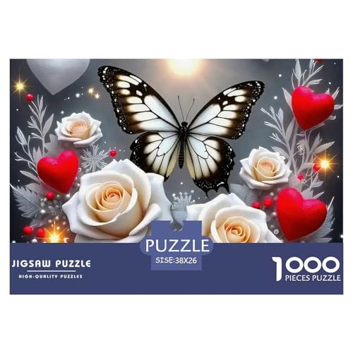 Rose 1000 Teile Puzzle Für Erwachsene Herausforderndes Spiel Stresslindernde Unterhaltung Teamgeist Pflegen Für Männer, Frauen, Ältere 38x26cm/1000pcs Rose 1000 Teile Puzzle Für Erwachsene Herausforderndes Spiel Stresslindernde Unterhaltung Teamgeist Pflegen Für Männer, Frauen, Ältere 38x26cm/1000pcs von JOFHYYSIE