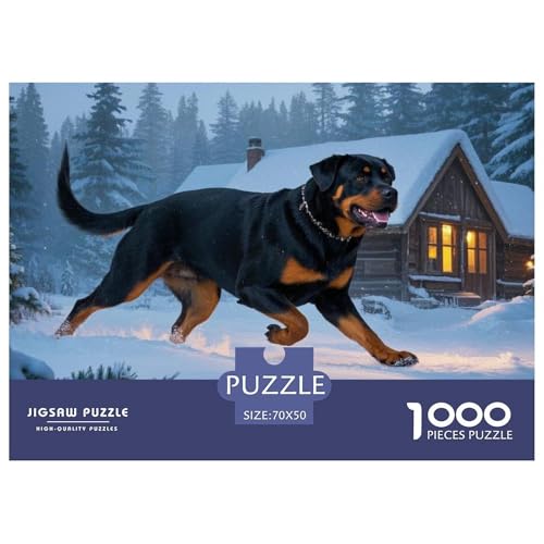 Rottweiler 1000 Piece Jigsaw Puzzle for Adults Family Challenge Toys Stress Relief Puzzle Exercise The Memory of The Brain for Adults Gifts 70x50cm/1000pcs Rottweiler 1000 Piece Jigsaw Puzzle for Adults Family Challenge Toys Stress Relief Puzzle Exercise The Memory of The Brain for Adults Gifts 70x50cm/1000pcs von JOFHYYSIE