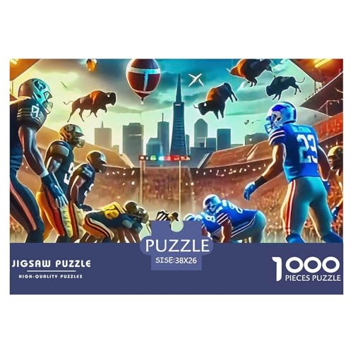 Rugby 1000 Teile Puzzle Für Erwachsene Familien-Challenge-Spielzeuge Stressabbau-Puzzle Gedächtnis des Gehirns Trainieren Für Die Ganze Familie, Geschenke Für Frauen, Geschenke Für Männer 38x26cm/100 Rugby 1000 Teile Puzzle Für Erwachsene Familien-Challenge-Spielzeuge Stressabbau-Puzzle Gedächtnis des Gehirns Trainieren Für Die Ganze Familie, Geschenke Für Frauen, Geschenke Für Männer 38x26cm/100 von JOFHYYSIE